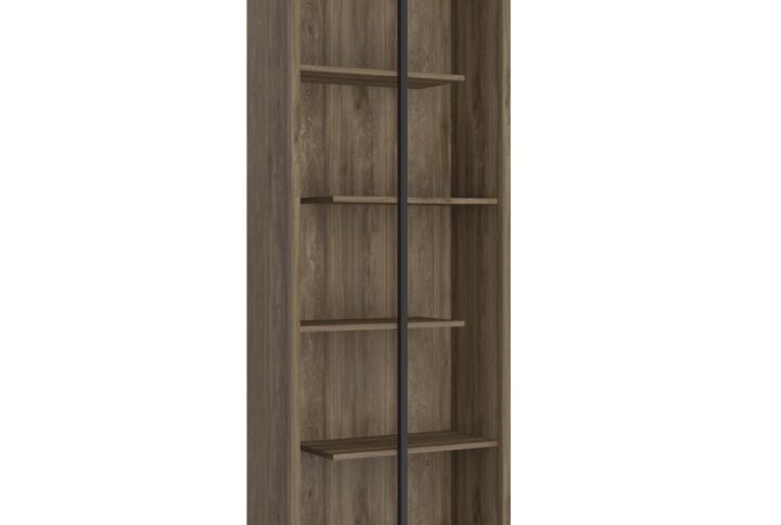 This stylish Techni Mobili 5-Tier staggered shelves wooden bookcase adds classic style to your home living area