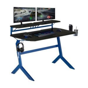 ergonomic design to give you the best experience whether you are working or gaming. The desk surface is made with MDF panel