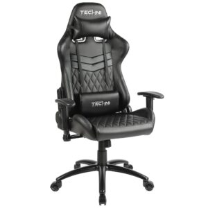 The Techni Sport TS-5100 Ergonomic Office High Back Computer Racing Gaming Chair will put the pedal to the metal on productivity in any office or game room. Unlike regular office chairs