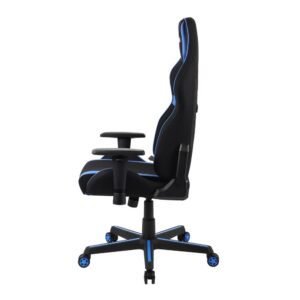 it comes with impressive design and features built to emulate an ergonomic race car style seat with lumbar support cushion. Featuring pneumatic height adjustment mechanism
