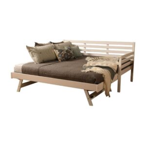 The Boho Daybed boasts clean lines and attractive angles. The White finish blends in with many color schemes in your home. Whether your using it everyday