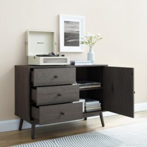 you can store everything from books and board games to dishes and flatware. With three large storage drawers