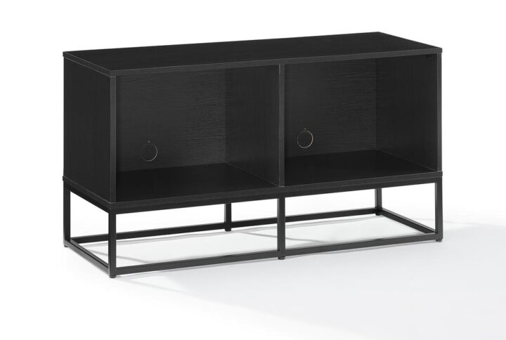 Set the stage for your favorite music with the Enzo Medium Record Storage Media Console. Designed with the audiophile in mind