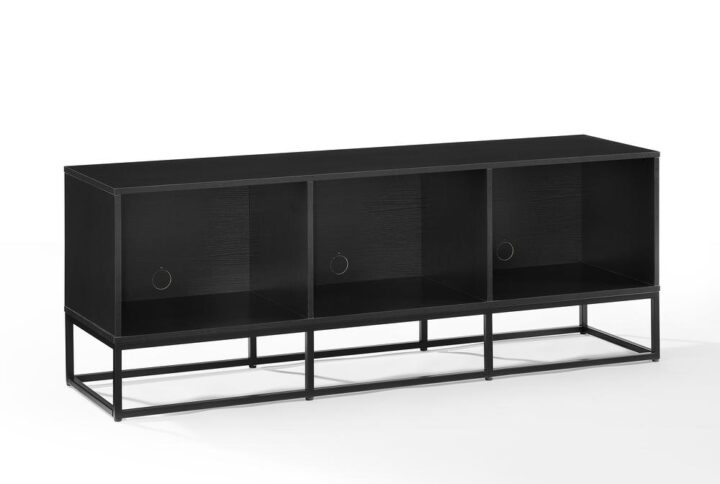 Set the stage for your favorite music with the Enzo Large Record Storage Media Console. Designed with the audiophile in mind