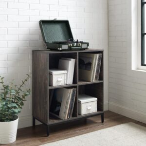 The Jacobsen Record Storage Cube Bookcase may be a mouthful