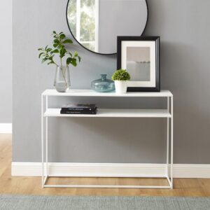 the Braxton Console Table is an ideal addition to your entryway or living room. With clean lines and sturdy steel construction