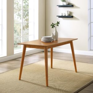 Up your casual dining game with the chic and stylish Landon Dining Table. Taking cues from mid-century modern design