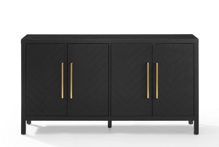 Elevate your at-home storage with the stunning style of the Darcy Sideboard. With two large cabinets