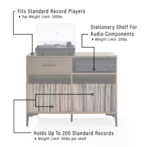 this media console organizes up to 200 records