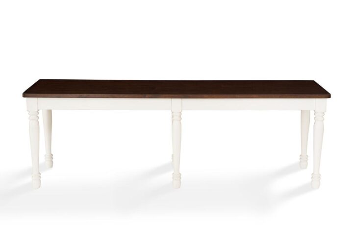 The Shelby Dining Bench brings classic charm wherever it goes. Designed to add valuable seating to your dining arrangement