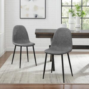 the Weston 2pc Dining Chair Set adds a unique spin to any dining collection. Durable and comfortable