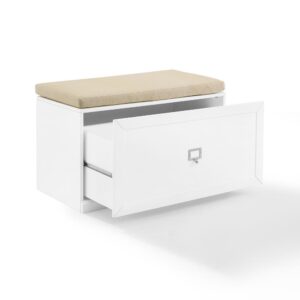 The Harper Entryway Bench offers simple storage at its best. Clean modern lines encase an ample storage drawer