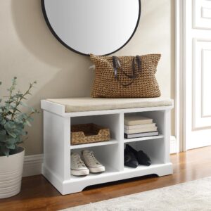Keep your entryway clutter-free with the Anderson Entryway Bench. Designed for shoe storage