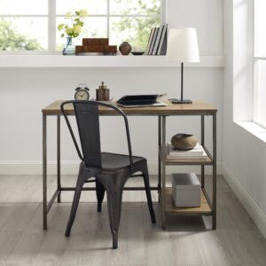 Bring the industrial beauty of wood and steel to your home with the Brooke Desk. Sharp