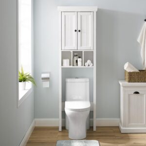 The Seaside Space Saver provides over-the-toilet storage with coastal cottage style. Designed to fit over most standard sized toilets