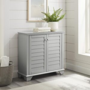 the Lydia Storage Cabinet is perfect for entryway shoe storage