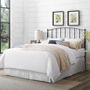 The Whitney Full/Queen Headboard has a transitional design that can coordinate with a variety of bedroom décor. Featuring elegant tapered posts with ball finials and slender spindles