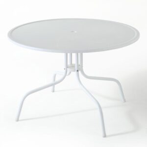 this dining table can partner with a variety of chairs. With a sturdy pedestal base