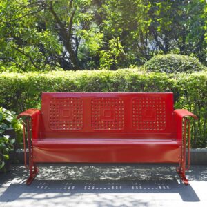 offering a fun outdoor lounging experience. The back features a unique basket weave design that allows air to circulate