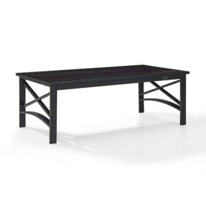 Bring convenience to entertaining al fresco with the Kaplan Coffee Table. Durably crafted from all-weather powder-coated steel