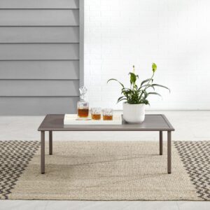 Add tablespace to your outdoor retreat with the Cali Bay Coffee Table. Featuring a sleek silhouette