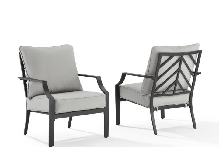 Add a relaxing spot to your porch or patio with the Otto 2pc Armchair Set. Featuring comfortable deep seating with moisture-resistant covers