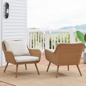 the Landon 2pc Outdoor Chair Set brings vintage chic to your outdoor living space. Combining style and comfort