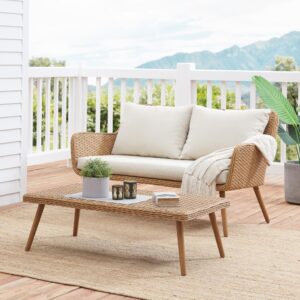 the Landon 2pc Conversation Set brings classic charm to your outdoor living space. Combining style and comfort