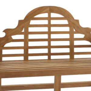 Dress up your porch or patio with the classic Caddington Teak Bench. Beautifully crafted from solid teak wood