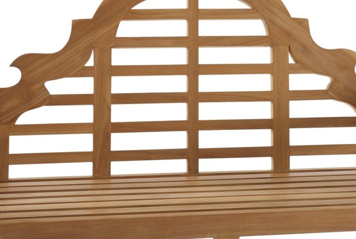 Dress up your porch or patio with the classic Caddington Teak Bench. Beautifully crafted from solid teak wood