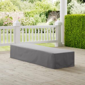 Give your outdoor chaise shelter with this custom-fitted protective outdoor cover. Sewn from heavy gauge