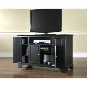 the Lafayette 48” TV Stand is designed to accommodate flat-panel TVs up to 50-inches. Featuring two side cabinets and a large center cabinet