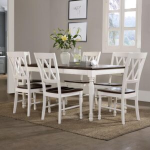 the Shelby 7pc Dining Set was designed with tradition in mind. Featuring an 18" drop leaf and classic turned legs