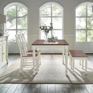 the Shelby 4pc Dining Set was designed with tradition in mind. Featuring an 18" drop leaf and classic turned legs
