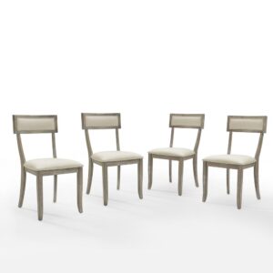 this chair set adds casual elegance to your kitchen or dining table. With padded backrests and seats