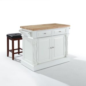 Enduring style and classic function are the hallmarks of the Oxford 3pc Kitchen Island Set. Designed for longevity