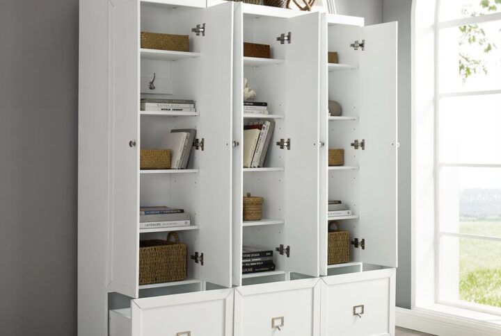 With all the storage of classic built-in cabinetry