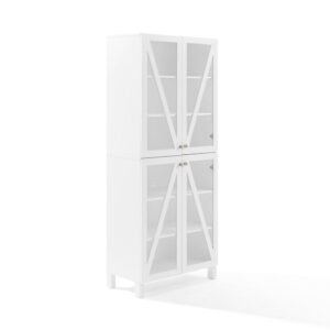 The Cassai Tall Pantry delivers stylish storage for any room. Featuring four adjustable shelves