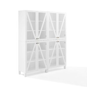The Cassai 2pc Storage Pantry Set delivers stylish storage for any room. Great for organizing books or displaying keepsakes