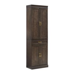 this storage cabinet is great for home organization. Panel doors keep everyday items out of sight