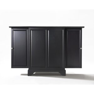 Maximize storage and style with the Lafayette Expandable Bar Cabinet. Closed