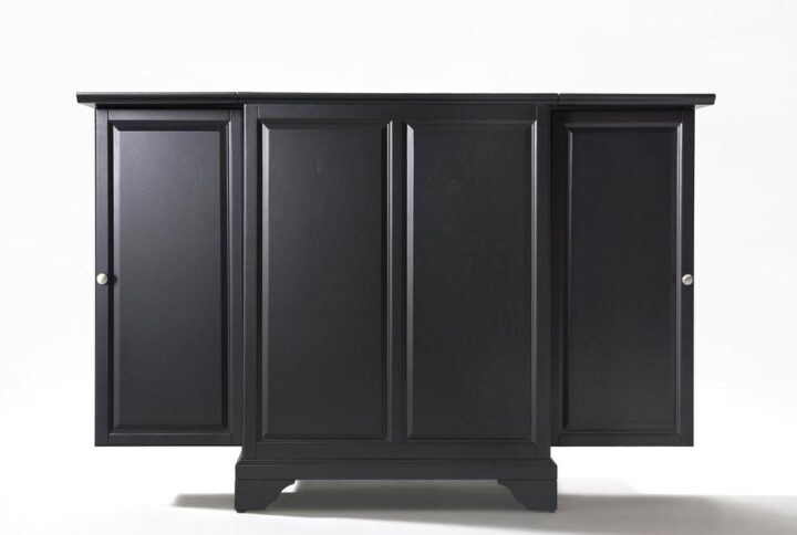Maximize storage and style with the Lafayette Expandable Bar Cabinet. Closed