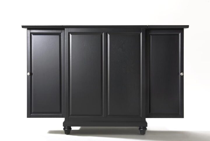 Maximize storage and style with the Cambridge Expandable Bar Cabinet. Closed