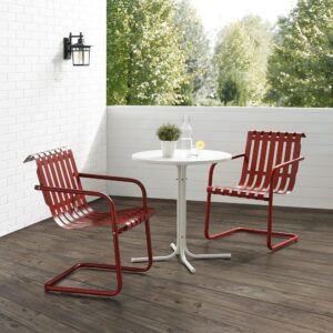 the Gracie bistro set will have you dining in vintage style.