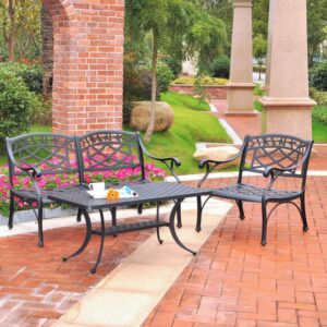 Enjoy a relaxing evening under the stars with the Sedona 3pc Conversation Set. Stylish and built to last