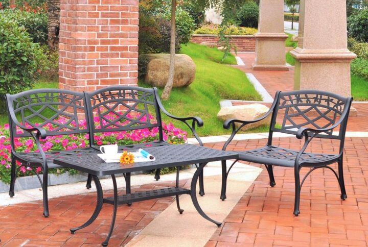 Enjoy a relaxing evening under the stars with the Sedona 3pc Conversation Set. Stylish and built to last
