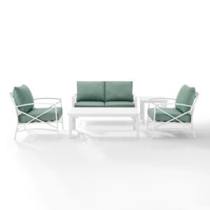 Gather together for a relaxing time outdoors with the Kaplan 5pc Conversation Set. Comprised of a sofa