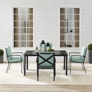 the Kaplan 5pc Outdoor Dining Set will be a welcome addition to your outdoor entertaining.