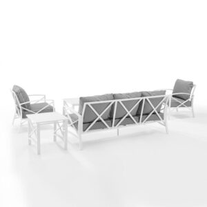 Gather together for a relaxing time outdoors with the Kaplan 5pc Sofa Set. Comprised of a sofa