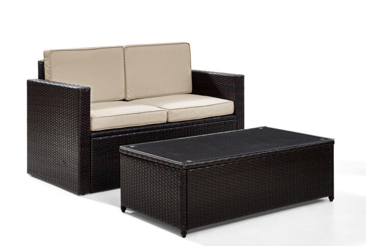 Crafted with all-weather resin wicker woven over durable steel frames